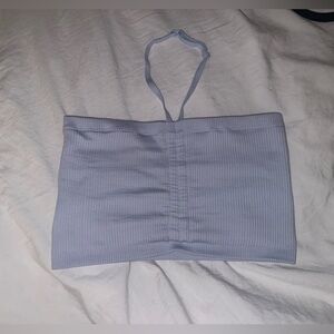 sky blue tube top